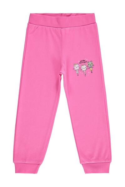 Civil Girls Φόρμα με στάμπα γάτες για 2-5 ετών - Ροζ 2-3 ετών