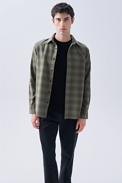 Mudo Plaid Regular Fit Long Sleeve Shirt