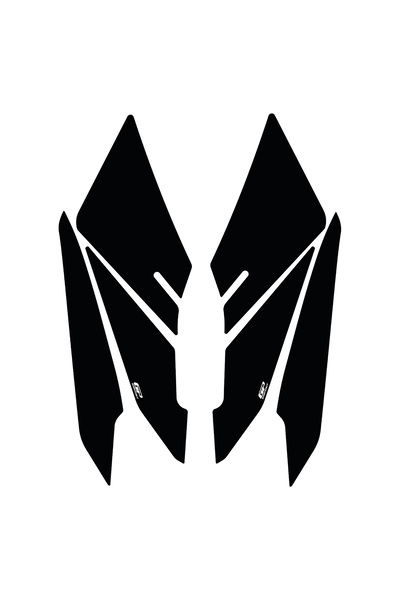 GP KOMPOZİT Honda PCX 125 / 150 2025-2026 Uyumlu Yan Ayak Pad Siyah