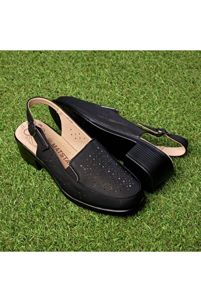 Tellus Women's Leather Heeled Slingback Sandals, Closed Toe & Comfortable Fit...