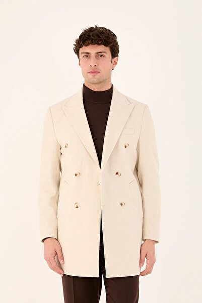 The Tailor Classics معطف كاجو بأزرار للرجال