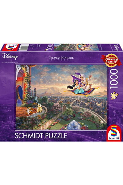 Schmidt Spiele Thomas Kinkade Studios: Disney - Aladdin, Jigsaw Puzzle (1000 ...