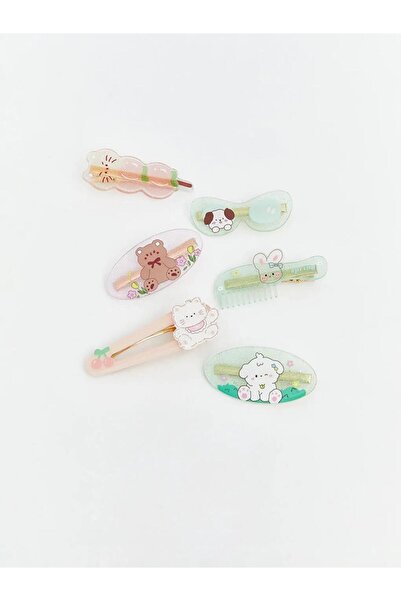 LC Waikiki Printed Girls' Buckle Set of 6 (S6)