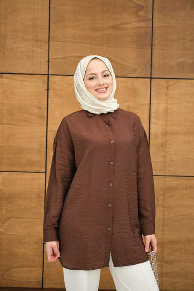 LOCCO Women's Kraş Shirt Brown