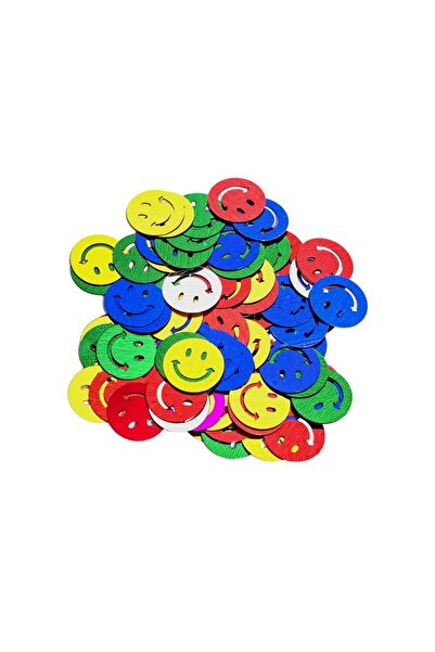 Colorarte Accesorii creatie - zambareti metal, diverse culori, set 10-14g,