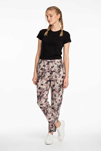 BRANDLAND Women's Wide-Leg Elastic Waist Custom Made Colored Trousers