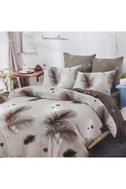 Casa Pucioasa Double bed linen set, Cotton 6 pieces with Stretchy