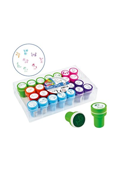 Fiorello Stampile pentru copii Zoo, diverse animale, 6 culori, set de 26, 170...