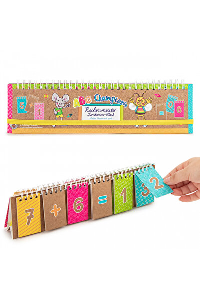 Trendhaus Educational game - notebook with cards for mathematical operations ...