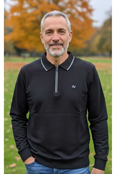 ADVANTE DÖKÜMLÜ KUMAŞ POLO YAKALI FERMUARLI KOLLARI RİBANALI ALTI DÜZ MEVSİML...