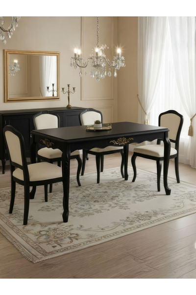 Gazzini Furniture Belle Fransız Still Country Ahşap Yemek Masası