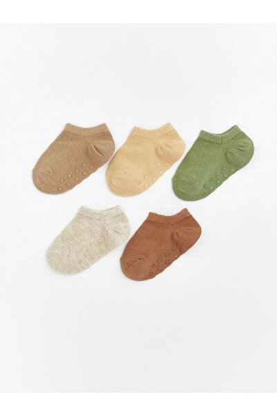 LC Waikiki Brown Boys' Booties Socks 5-Pack (S6)