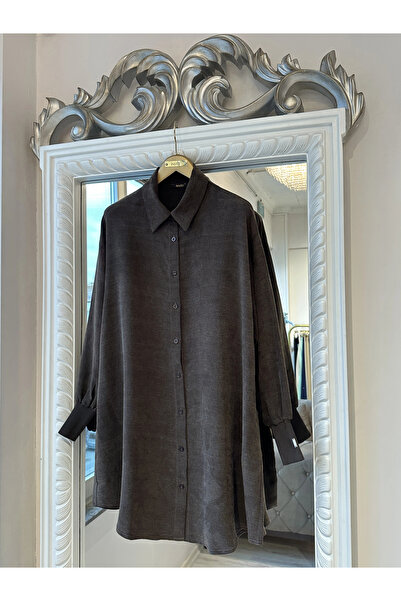 Invee INVEЕ Lyocell Gömlek - Kahverengi