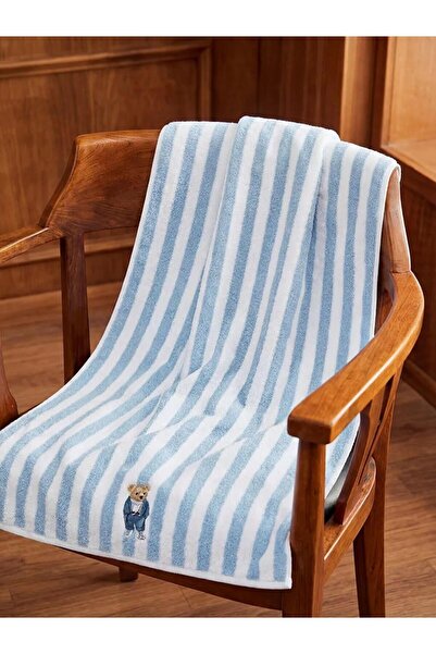 LC Waikiki Mixed Bear Embroidered Cotton Bath Towel 70X140 cm (S6)