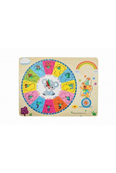 Colorarte Puzzle lemn educativ - Invata ceasul, diverse modele, 13 piese, 3+ ...