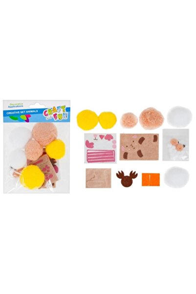 Craft with Fun Creative accessories animals, Pom Pom creative kit, Craft with...