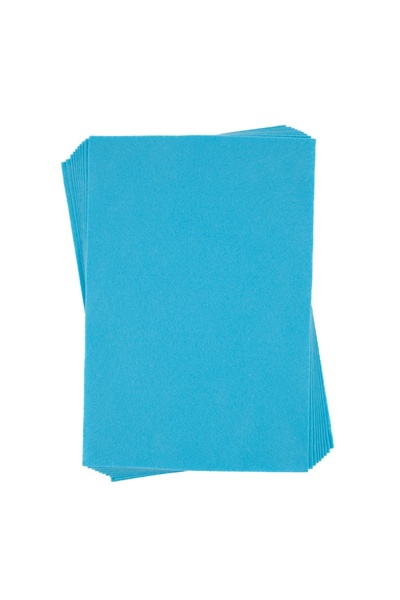 Colorarte Coli fetru A4, 1mm, albastru turqoise, set 10 coli,