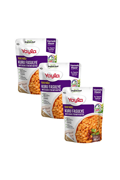 Yayla Yemek Hazır Tereyağlı Kuru Fasulye 250 gr x3