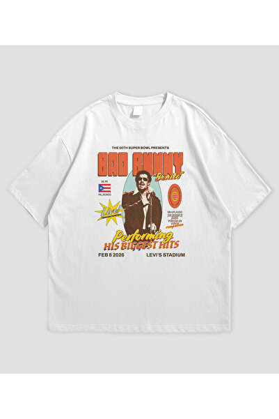 SVART WEAR Bad Bunny Printed Oversized Unisex T-Shirt