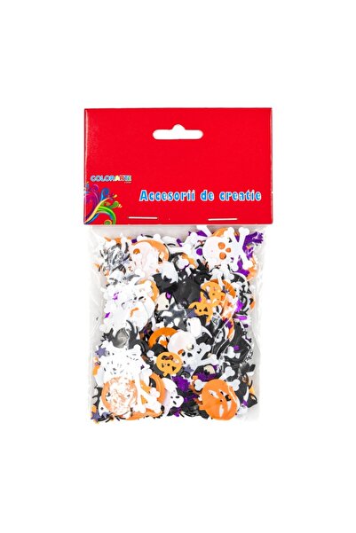 Colorarte Accesorii creatie - paiete, diverse culori, forme de Halloween, Col...
