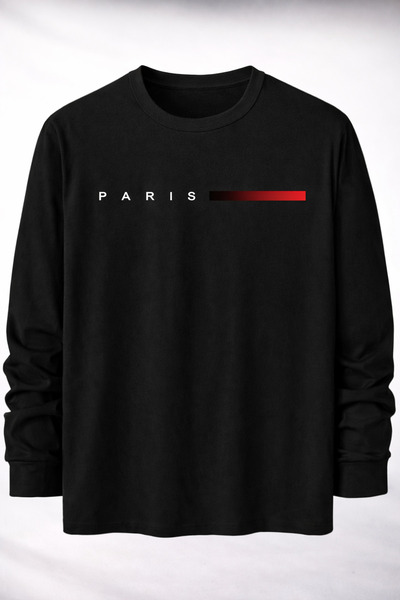 YK WEAR Φούτερ ΛΕΠΤΟ ΠΑΡΙΖΙΑΝΟ ΤΥΠΩΜΕΝΟ ΓΥΝΑΙΚΕΙΟ / ΑΝΔΡΙΚΟ