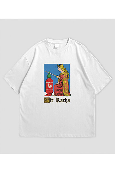 SVART WEAR Sir Racha Printed Oversize Unisex T-Shirt