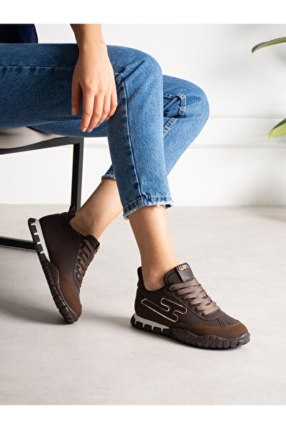 ALEMDAR AYAKKABI Legno Brown Women's Sneakers