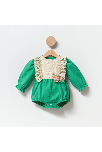 Coolimino Lace Ruffled Girls' Jumpsuit