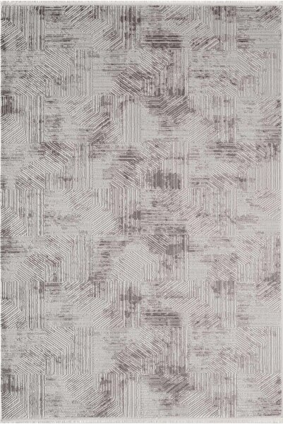 Karmen Halı İdol IO006G Gri Halı Klasik Desen Akrilik Yumuşak Dokulu Pamuk Ta...