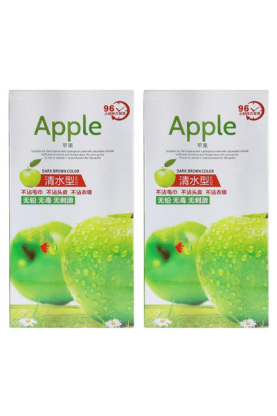 nice fresh APPLE HAIR CREAM SHAMPOO BRWN 2x500mL