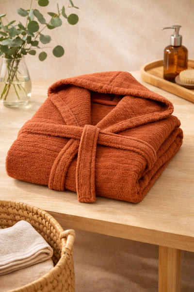 Medaillon Home Cotton Hooded Bathrobe Women's Men's Soft Bathrobe –