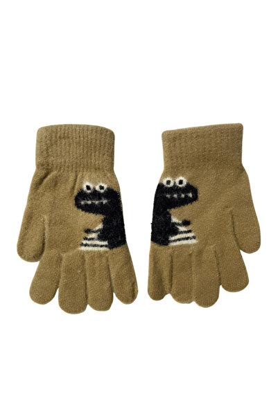 LİNOTTİ Children's Gloves for Ages 2-4 – Cute Dino Pattern