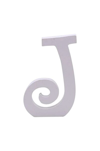 MC Micostore Zebra party decorations letter J, 11cm, wood, self-adhesive, JAB...