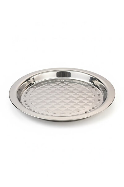 Bisbell Stainless Steel Deep Round Tray, 30CM, Heavy Duty Serving Platter Kit...