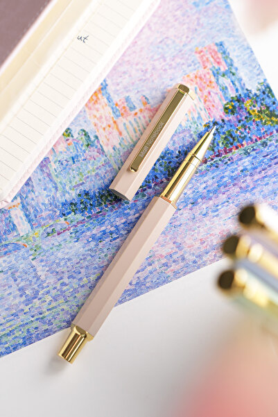 Matt Notebook Premium Roller Kalem Bej RP27