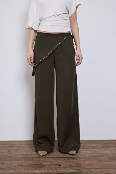 Stradivarius Fular detaylı liyosel pantolon