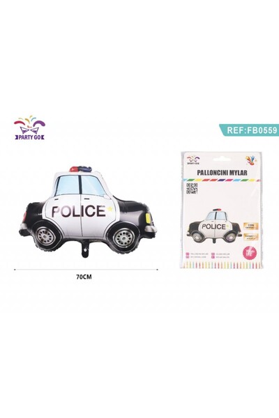 MC Micostore Фолиев балон PartyGo Police, 70 см, FB0559