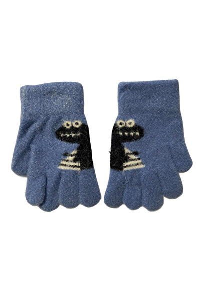 LİNOTTİ Children's Gloves for Ages 2-4 – Cute Dino Pattern