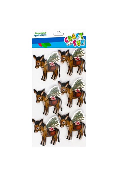 Craft with Fun Διακοσμητικά σχήματα - αυτοκόλλητο χαρτί με κόλλα - Χριστουγεν...