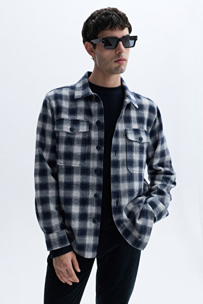 Mudo Comfort Fit Plaid Shirt Jacket