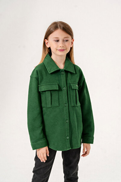GİYİCEM Kız Çocuk Cepli Gömlek 3135