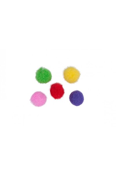 Colorarte Accesorii creatie - Pom Pom textil, diverse culori, 10mm, set 75 bu...