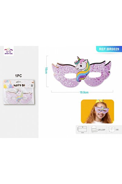 MC Micostore Masca petrecere PartyGo, unicorn, BR0029, set 6 buc