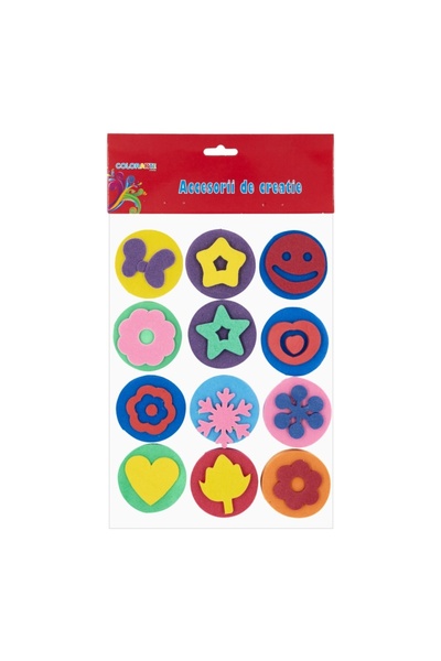 Colorarte Forme decorative - hartie gumata - stampile cu diverse forme, set 1...