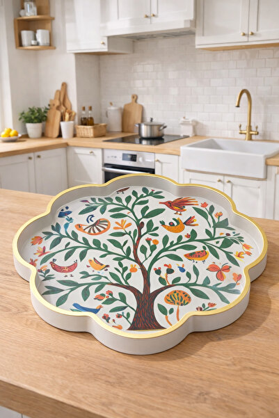 Zucci صينية عرض زهرة الأقحوان المزخرفة من أكدينيز ميديسين بريزيديشال |   شجرة...