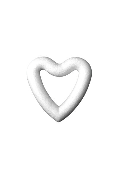 Colorarte Accesorii creatie - polistiren HD - inima, alb, 8.5x9x1.8cm,