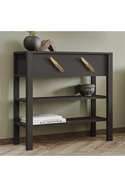 İNARCH DİZAYN Henric 90 cm Tek Kapaklı Modern Dresuar – Raflı Konsol & Antre ...