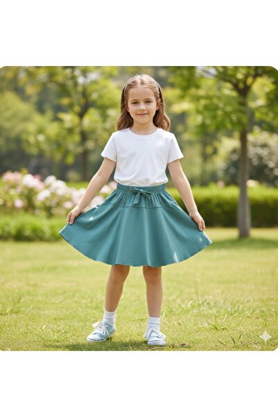 BEGONYA BEBECE KIDS Shorts Skirt Suprem Combed Cotton Skirt Holiday Style