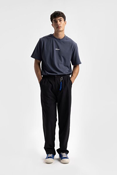 Hiccup Tricou GIESTO cu croială relaxată și imprimeu cu logo, guler rotund