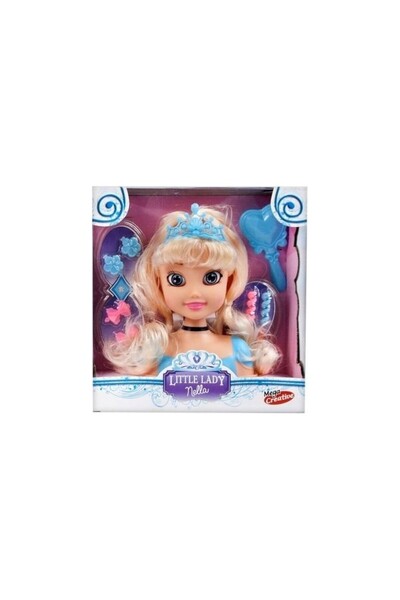 Mega Creative Set fashion - cap de papusa de coafat - accesorii incluse, par ...